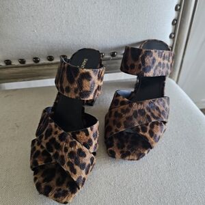 Yves Saint Laurent Leopard Print Heels